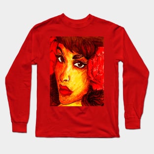 Latin Girl Long Sleeve T-Shirt